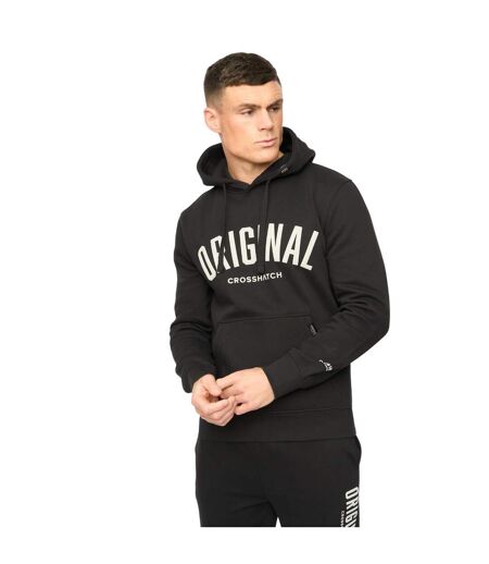 Mens Kensby Hoodie Black Crosshatch