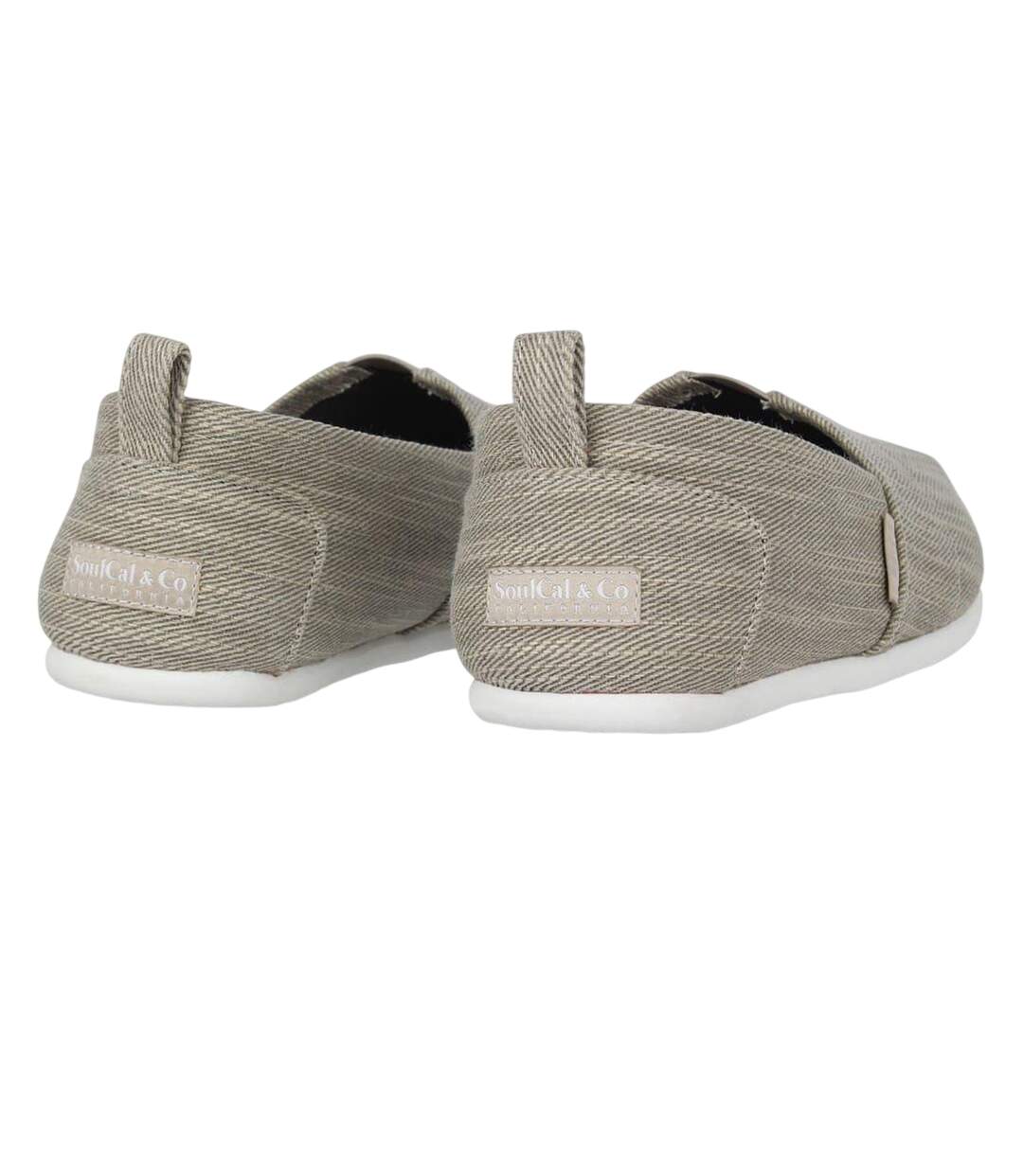 Mens Canvas Beach Casual Shoes Grey Denim SoulCal-2