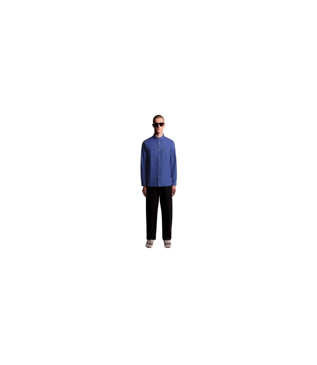 Chemise Motif/style Uni Homme Bleu Lyle & Scott-1