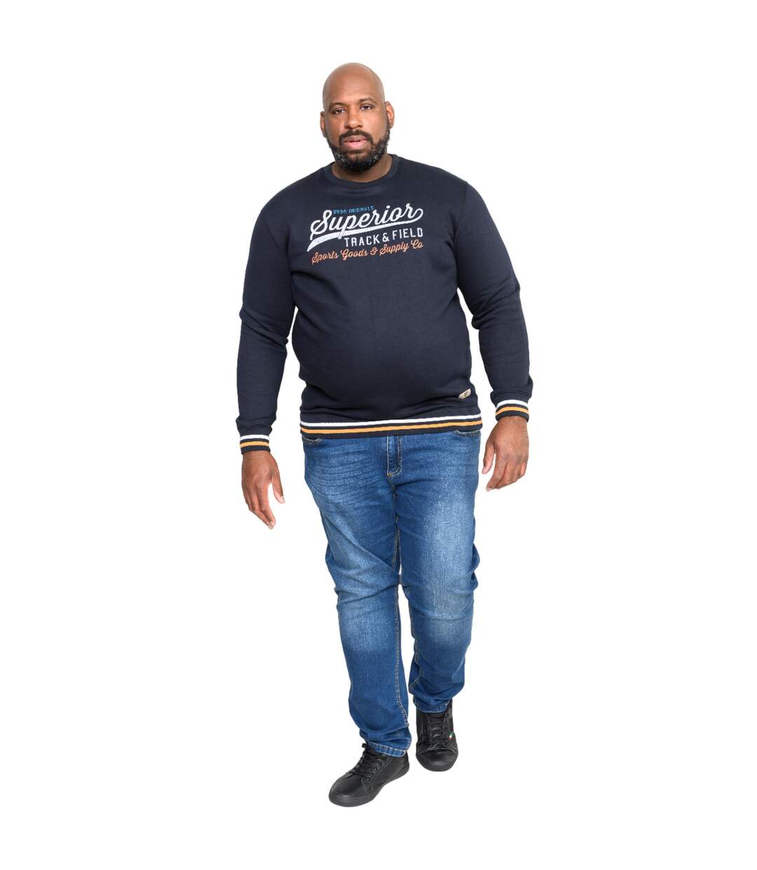 Sweat d555 marlow superior track & field homme bleu marine Duke