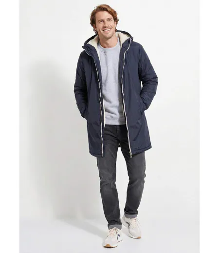 Parka longue chaude fourrée déperlante