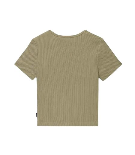 T-shirt kaki femme converse the  rib crop