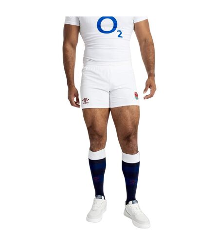 Umbro Mens 23/24 Pro England Rugby Home Shorts (White) - UTUO1641
