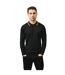 Mens Tipped Long-sleeved Polo Shirt Black Lambretta-3