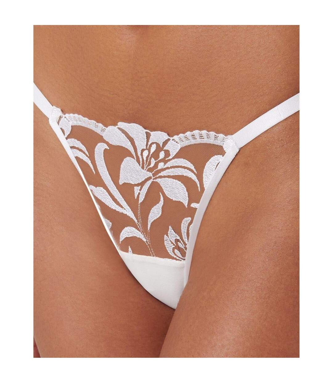 Womens/ladies Leonora Thong White Bluebella-4