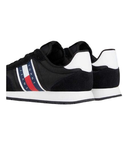 Baskets Course À Pied Motif/style Logo Et Drapeau Tjm Classic Homme Noir Blanc Tommy Jeans
