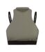 Womens/ladies Demalina Crop Top Green Black Hugo-1