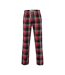 Pantalon De Détente Tartan Homme Rouge Bleu Marine SF-1