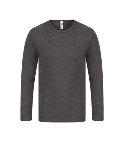 Absolute Apparel Mens Thermal Long Sleeve T-Shirt (Charcoal) - UTAB122