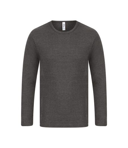 Absolute Apparel Mens Thermal Long Sleeve T-Shirt (Charcoal) - UTAB122