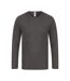 Absolute Apparel Mens Thermal Long Sleeve T-Shirt (Charcoal) - UTAB122-1
