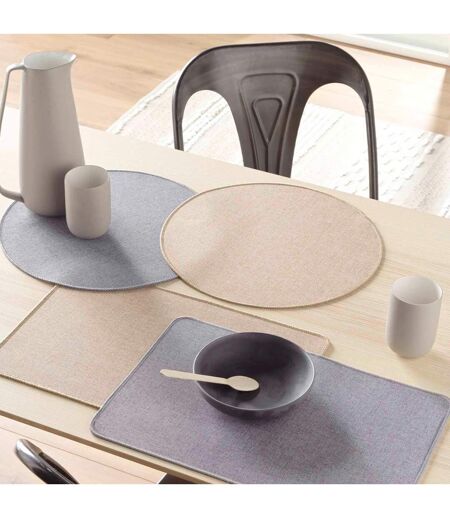 Set de Table Tissé Edward 30x45cm Gris