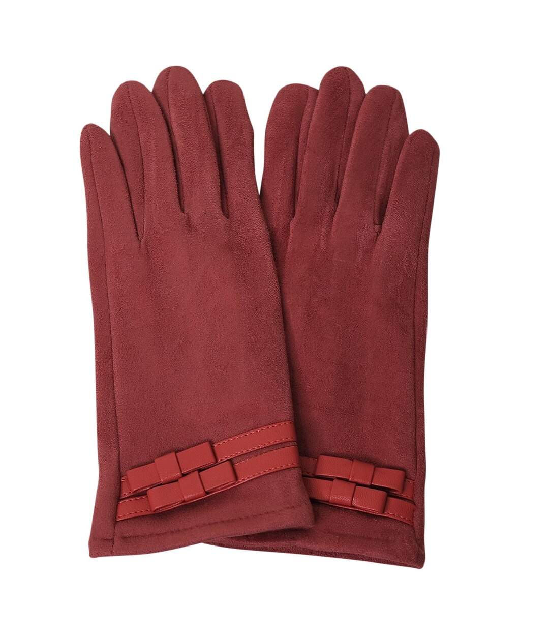 Gants femme petits nœuds-1