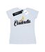 Disney T-shirt en coton avec logo de la chaussure de Cendrillon pour femmes/femmes (Blanc) - UTBI16133-1