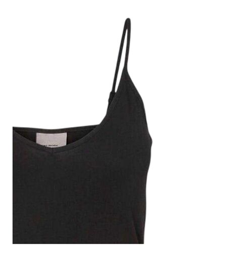 Lot De 2  Débardeurs Bretelles Fines Femme Noir Bordeaux Sombre Vero Moda