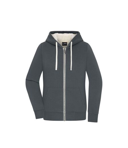 Veste Doubleface Femme Graphite Blanc Cassé James And Nicholson