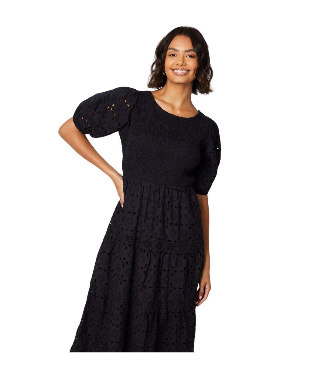 Robe mi-longue femme noir Dorothy Perkins-3