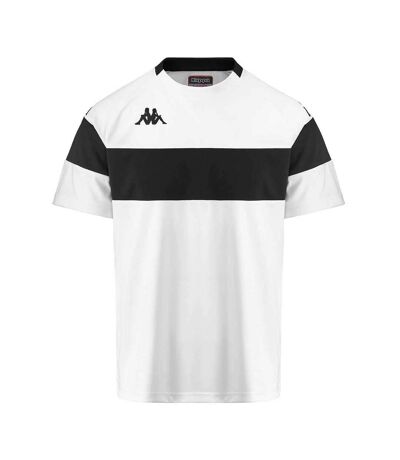 T-Shirt de sport blanc/noir homme kappa dareto - l