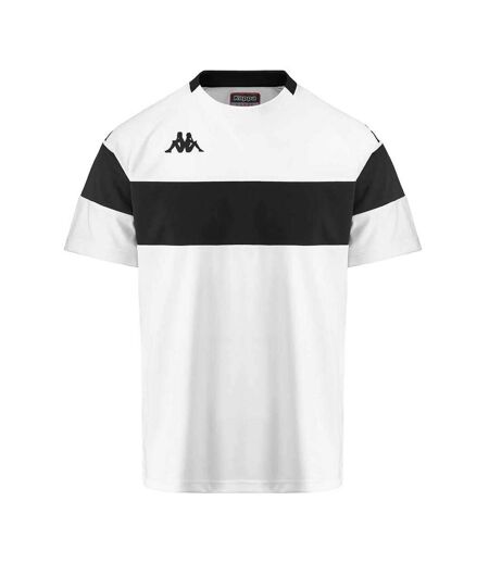 T-Shirt de sport blanc/noir homme kappa dareto - l