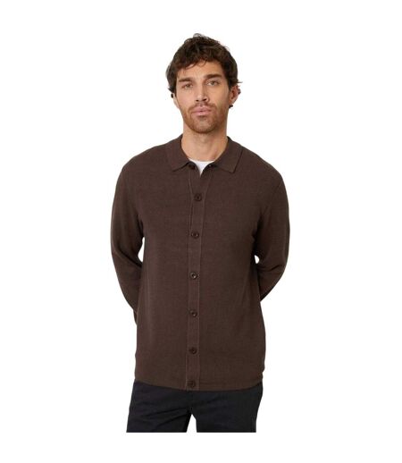Chemise À Boutons Homme Marron Threadbare