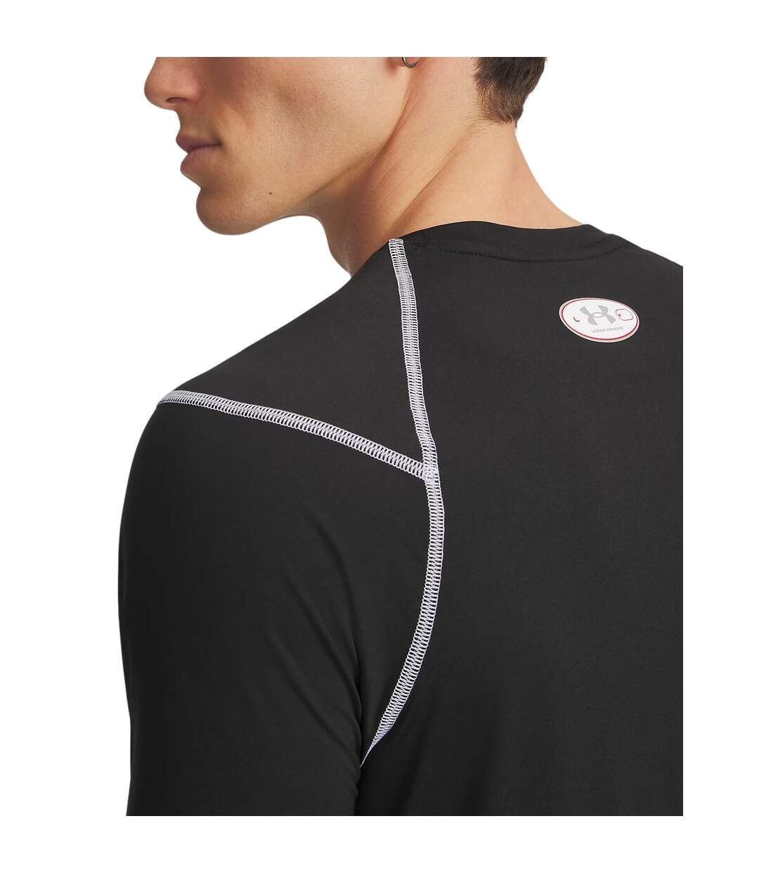 T-shirt Manches Courtes Elite Homme Noir Under Armour-3