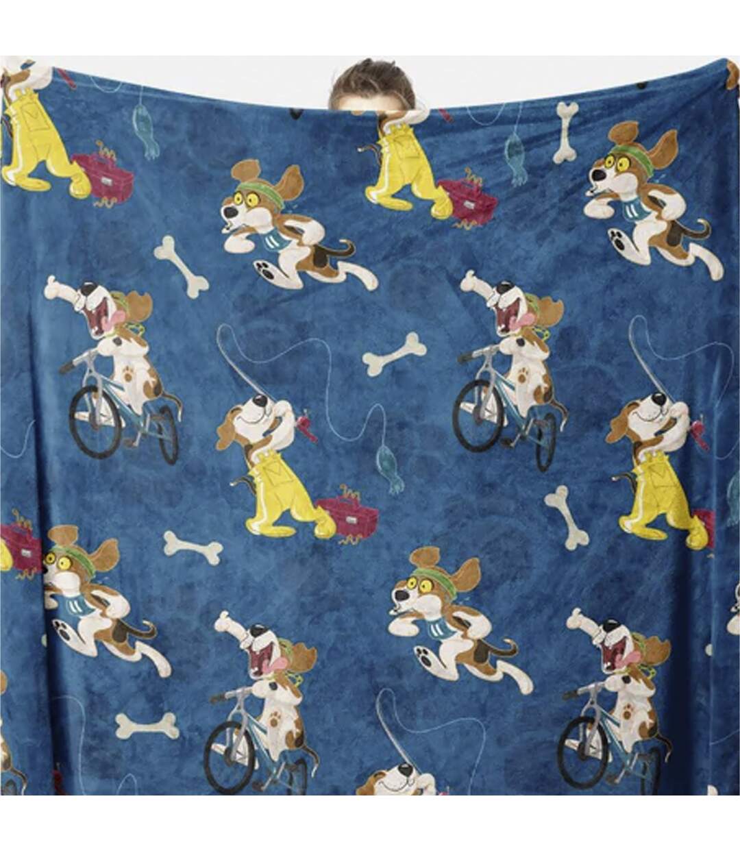 Warm Quilted Fleece Pet Blanket for Winter with Cats & Dogs-5