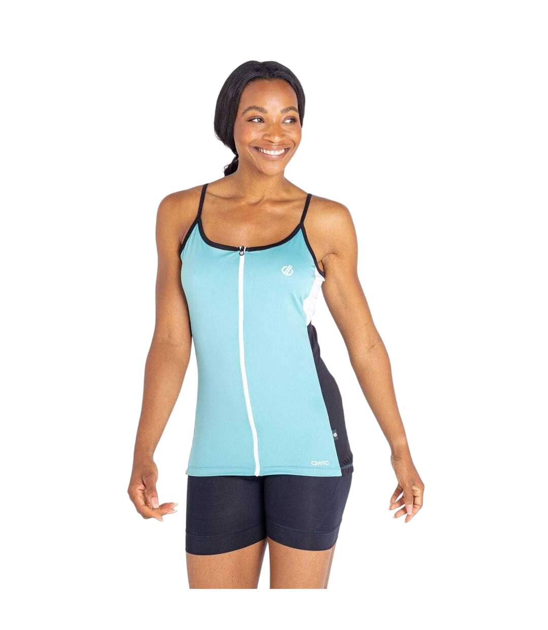 Débardeur Cintré Motif/style Blocs De Couleurs Regale Femme Sarcelle Pâle Noir Dare 2B-2
