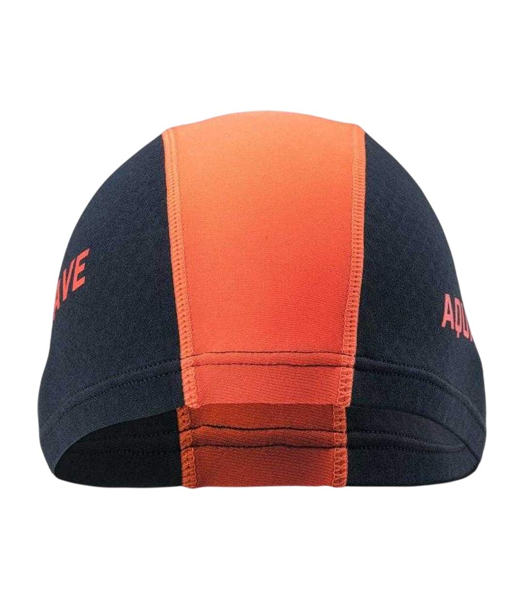 Unisex Adult Carbo Swim Cap Black Orange Aquawave-2