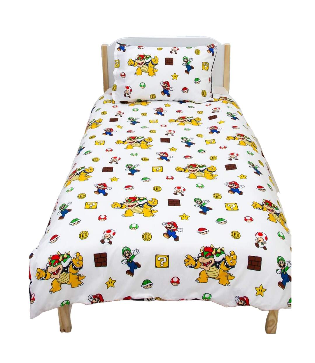 Single Duvet Cover Set Multicoloured Super Mario-2