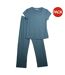 Ensemble De Vêtements De Détente Motif/style Côtelé Femme Vert Keanu-1