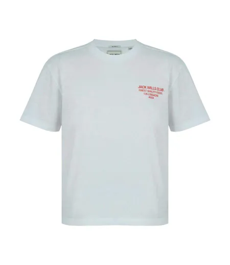 T-shirt Motif/style Blanc Cassé Homme Bleu Jack Wills
