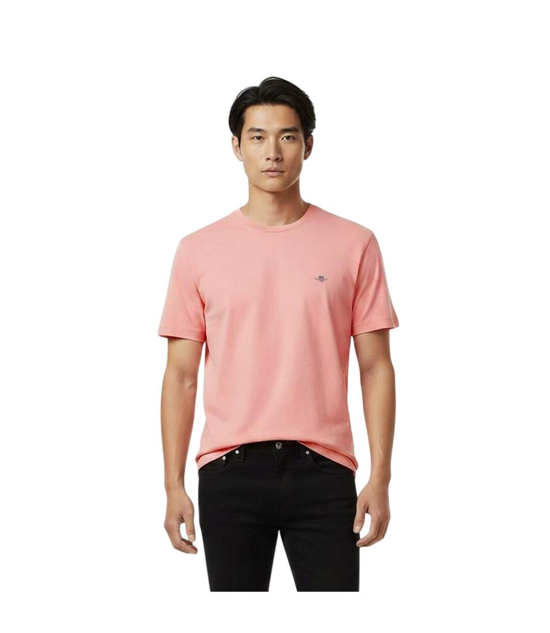 T-shirt Fit Shield Homme Rose Chewing-gum Gant-2