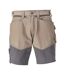 Mens Customised Work Shorts Dark Sand Stone Grey Mascot-1