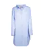 Chemise De Nuit Motif/style À Rayures Femme Bleu Blanc Keanu-1