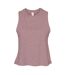 Bella Womens/Ladies Racer Back Cropped Tank Top (Orchid Heather)