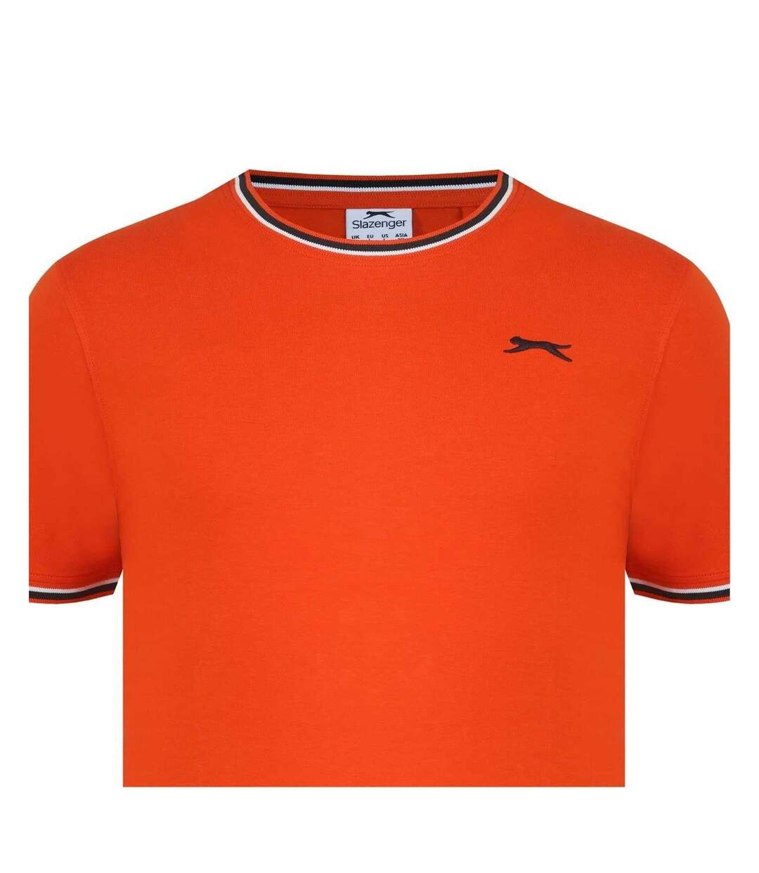Mens Cotton T-shirt Bottle Green Slazenger-3