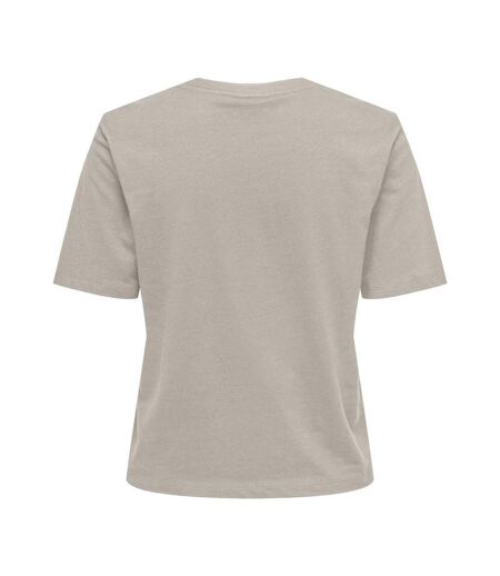 T-shirt gris clair femme jdy rex