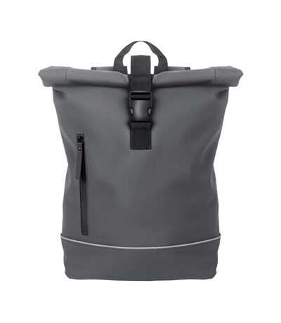 Laptosa roll top pu laptop backpack one size stone grey MidOcean