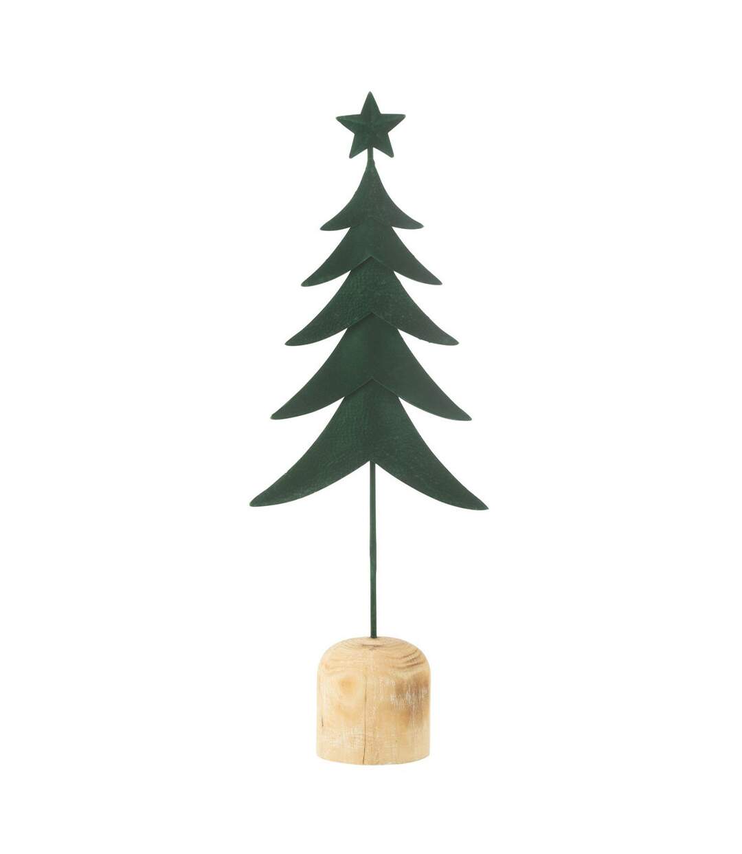 Sapin de Noël Déco sur Pied Étoile 49cm Vert Foncé-1