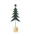 Sapin de Noël Déco sur Pied Étoile 49cm Vert Foncé-1