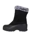Womens/ladies Snowdrift Suede Faux Fur Lined Snow Boots Black Mountain Warehouse-3