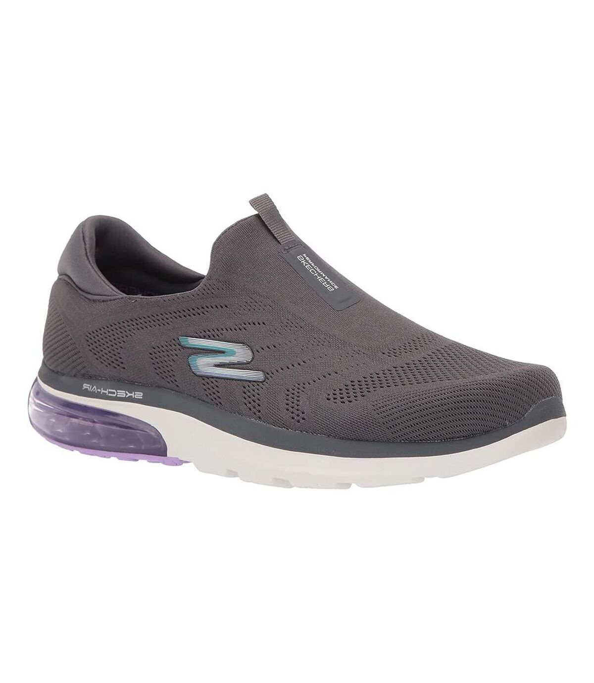 Skechers Womens/Ladies Go Walk Air 2.0 Shoes (Charcoal/Multicolored) - UTFS8320