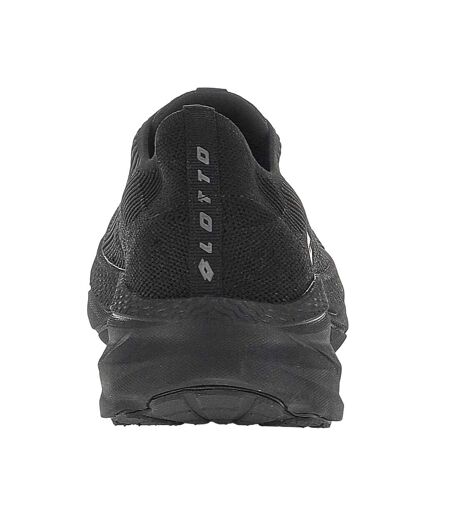 Baskets Italia Run Amf Homme Tout Noir Lotto