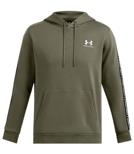 Sweat À Capuche Bande Sur Manches Icon Homme Vert Olive Under Armour