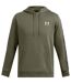 Sweat À Capuche Bande Sur Manches Icon Homme Vert Olive Under Armour-1