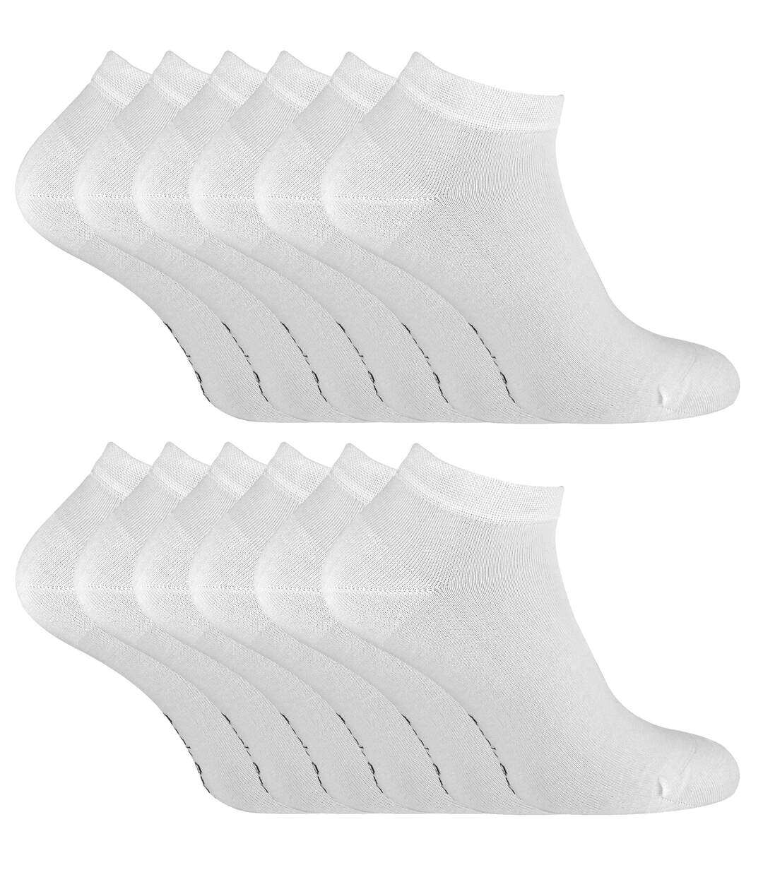 Sock Snob - 12 Paires Homme Chaussettes Sport Courtes Bambou-1