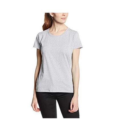 Fruit Of The Loom Ladies/Womens Lady-Fit Valueweight Short Sleeve T-Shirt (Heather Grey) - UTBC1354