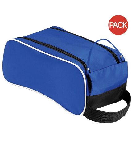 Pack of 2  Teamwear shoe bag 2.3 gal  one size bright royal/black/white Quadra