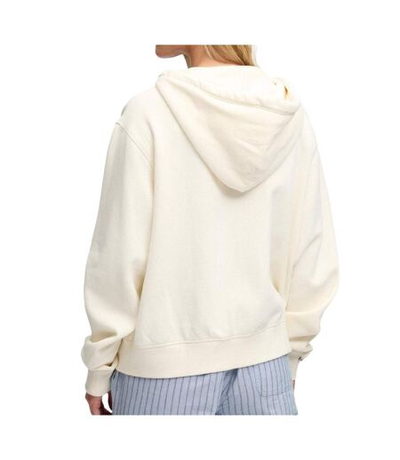 Sweat zippé écru femme superdry ziphood