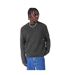Mens Ribbed Crew Neck Jumper Washed Black Belier-4